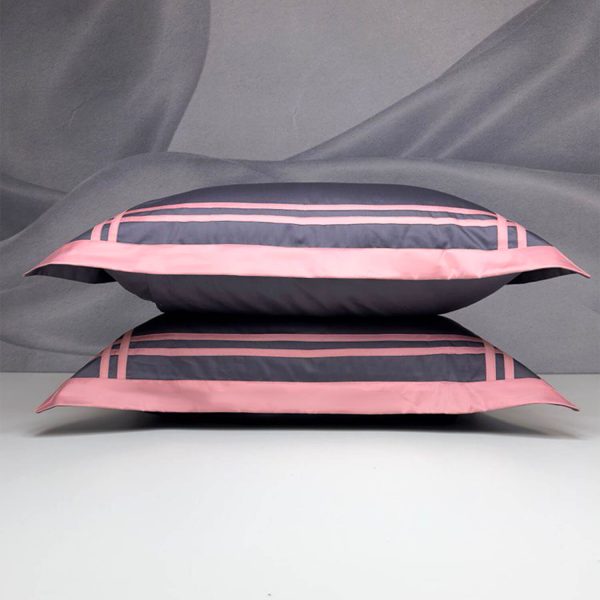 Две наволочки из мако сатина Cross Lines № 21