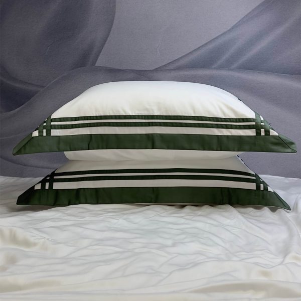 Две наволочки из мако сатина Cross Lines № 19