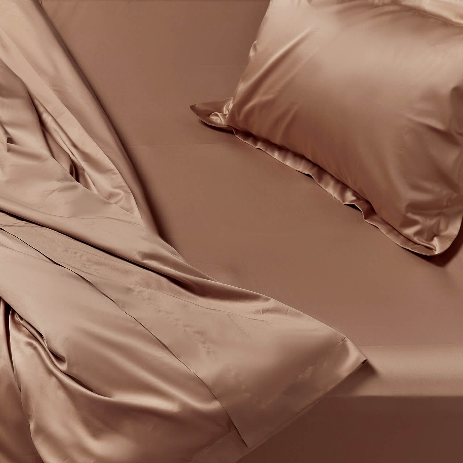 Простыня из мако сатина Loam