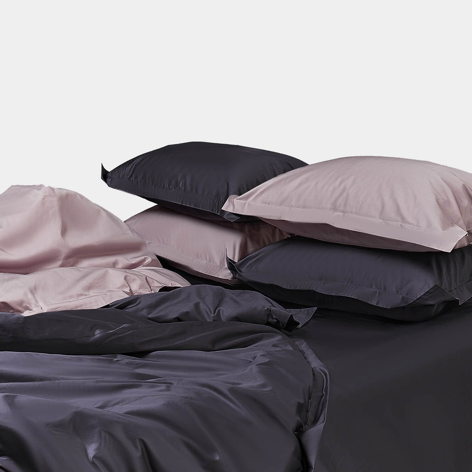 Простыня из мако сатина Noir