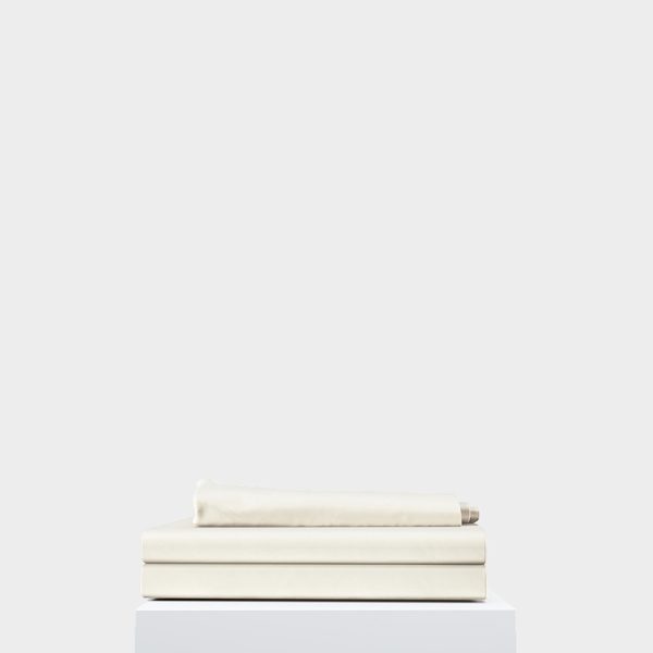 Простыня из мако сатина Lait