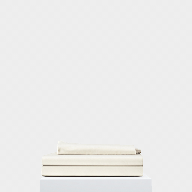 Простыня из мако сатина Lait