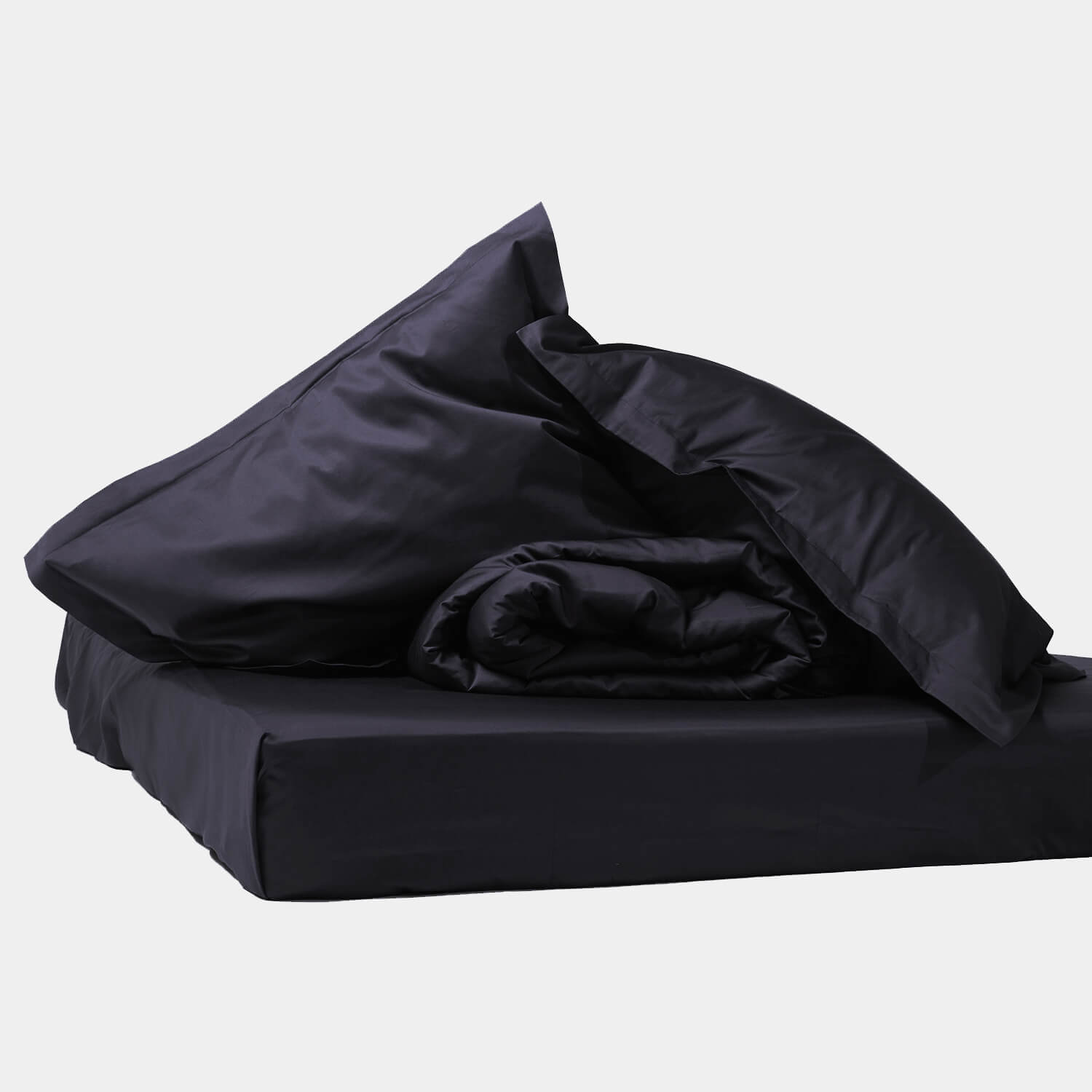 Простыня из мако сатина Noir