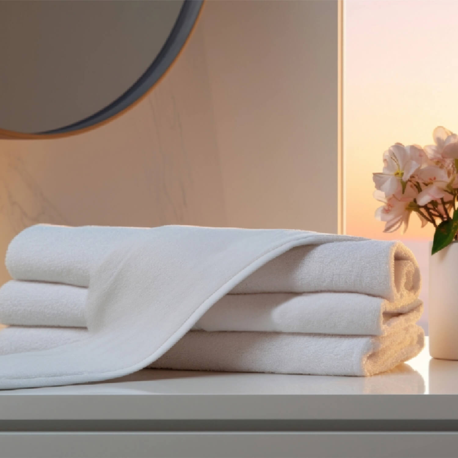 Набор из 4 банных и 2 лицевых полотенец